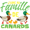 J'aime Ma Famille De Canards