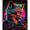 Retro Futuristic Synthwave Fox