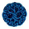 Celtic tree, blue