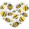 Herz Biene