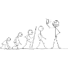 Human Evolution Selfie