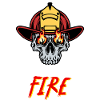 Fire Statement Firefighter Helmet Burning