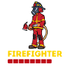 Pompiers tuyau d’incendie slogan pompier