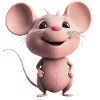 douce souris heureuse