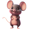 cute happy mouse