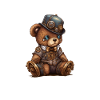 Science-Fiction steampunk Bär