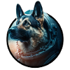 Schäferhund Astronaut