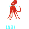 Lustige Krake mit Wortspiel