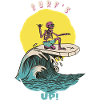 Surf's Up! Funny Retro Surfer