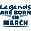 les légendes naissent en mars