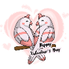 Valentine's Day motif birds