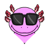 Axolotl with sunglasses