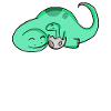 Dinosaur with baby dinosaur