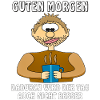 MENSCH COMIC GUTEN MORGEN