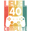 40-årsdag Gamer Level 40 Komplett 40 år