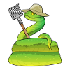 Snake farmer Harke