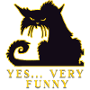 Cat - Yes very funny - Bored Mietze