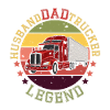 HUSBAND DAD TRUCKER LEGEND