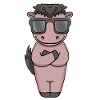 Pferd mit Sonnenbrille
