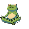 enspannter relaxed chill Frosch