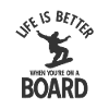 Snowboard Spruch für Snowboarder