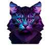 Katze Katzen Kätzchen Polygon Katze