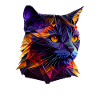 Cat Cats Kitten Polygon Cat