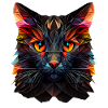 Chaton Chaton Chat Polygone Chat