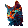 Chaton Chaton Chat Polygone Chat