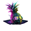 EDM Music Rave Festival Pineapple Techno