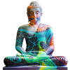 Mehrfarbiger Zen-Buddha