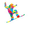 Snowboard Polygon Snowboarder