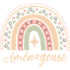 Cadeau Aménageuse. Boho Rainbow aménageuse.