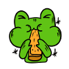 Funny frog, toad