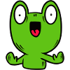 Funny frog, toad