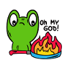 Funny frog, toad