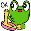 Funny frog, toad