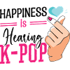 Le bonheur, c’est d’entendre le symbole du doigt du cœur K-Pop
