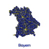 Mystische Bayern Straßen Karte