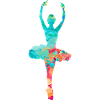 Ballerina in PopArt dancing