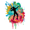 Football Player in PopArt