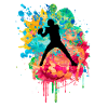 Football Player in PopArt