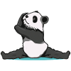 Panda Pose Sticker