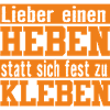 heben statt kleben