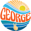 George Shirt Vintage Sunset George Groovy Tie Dye