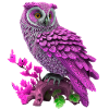 Owl, eagle owl, owl pink