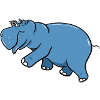 Friendly hippo