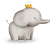 Petit éléphant mignon