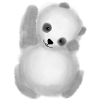 Mignon petit bébé panda