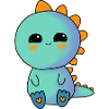 Petit arc-en-ciel doux Dino